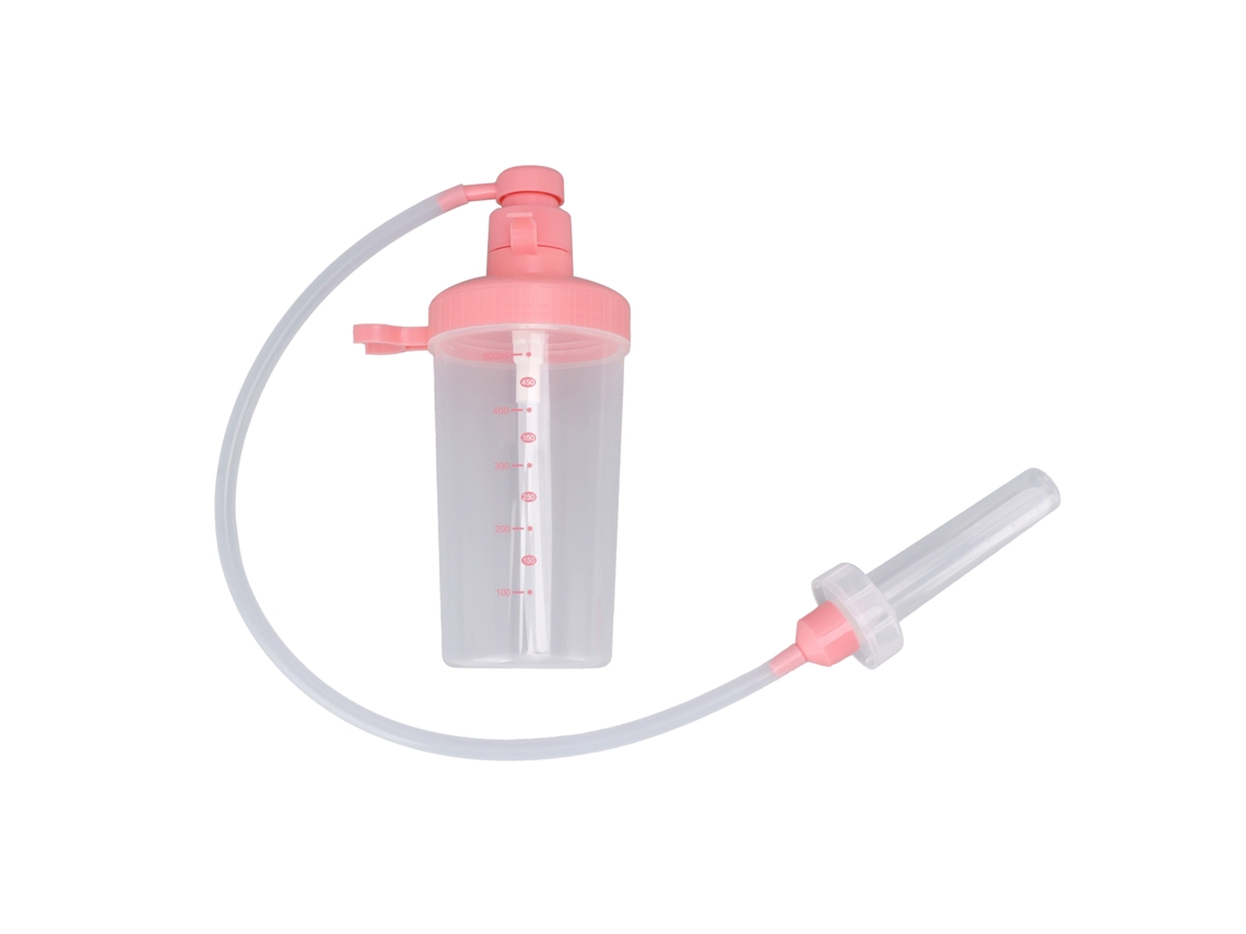 Bolsa de ducha vaginal con bomba manual, sistema de limpieza anal y vaginal para pacientes
