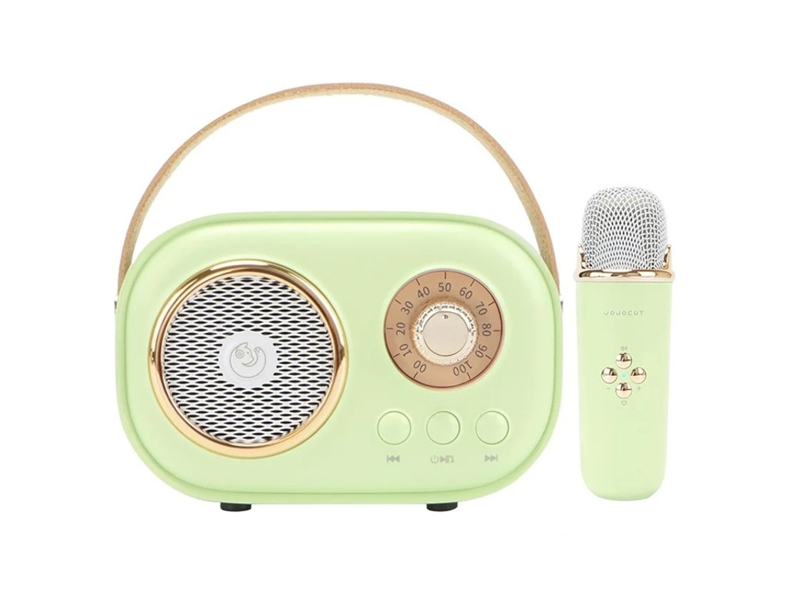 Mini máquina de karaoke para niños, altavoz Bluetooth portátil con 1 micrófono inalámbrico, juguetes para niños y niñas, regalos Yizhood