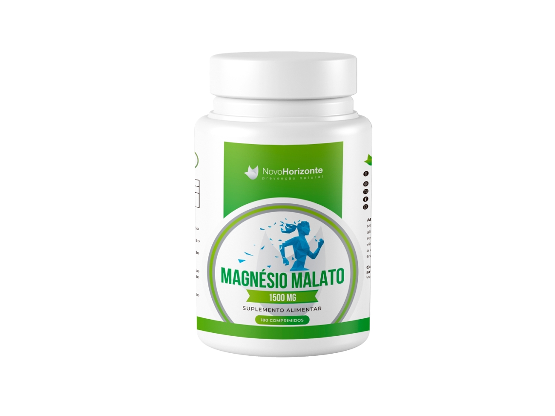 Malato de Magnesio 180 Comprimidos NOVO HORIZONTE