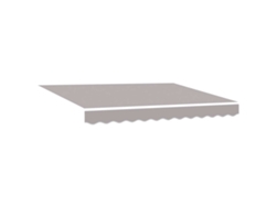 Toldo retráctil gris claro de 300x250x165 cm, de tela y metal, MAISON EXCLUSIVE
