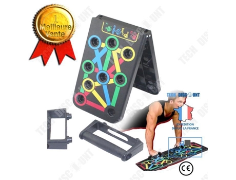 Barra de Tracción Push Board TECH DISCOUNT (14 En 1 - Negro)