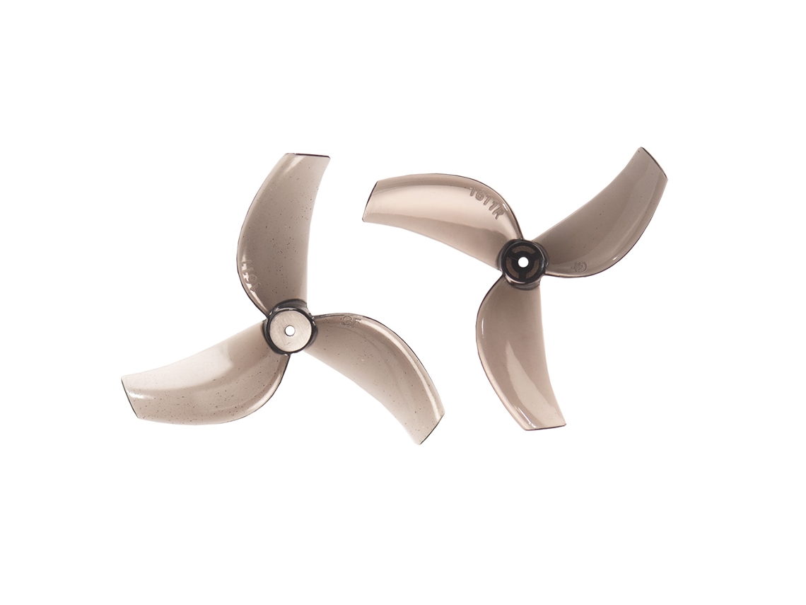 Gris Transparente1.5mm4 Pares Gemfan 1611 Hélice Pc 40mm 1.6" 3 Palas 1mm/1.5mm Motor 0802 1102 Fpv