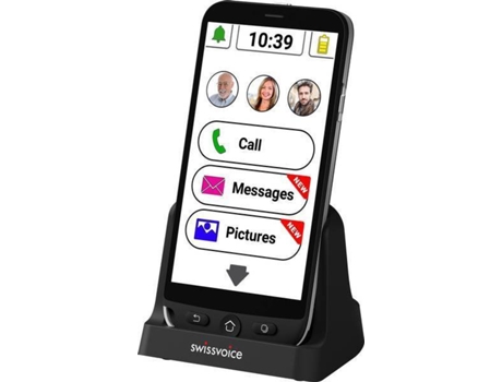 Telefóno SWISSVOICE G50 (5'' - 4G - Negro)