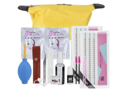 Kit De Herramientas Para Extensiones De Pestañas Con Pegamento Y Pinzas Para Pestañas Postizas (8 Mm + 8 Mm)