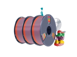 Filamento para impresora 3D, degradado multicolor, no tóxico y degradable, Rainbow PLA 01 OEM