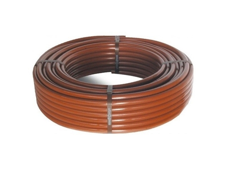 Tubería Goteo, 16 mm x 100 m, Color Marrón 100 Goteros Regulables 0 a 70 litros/hora.