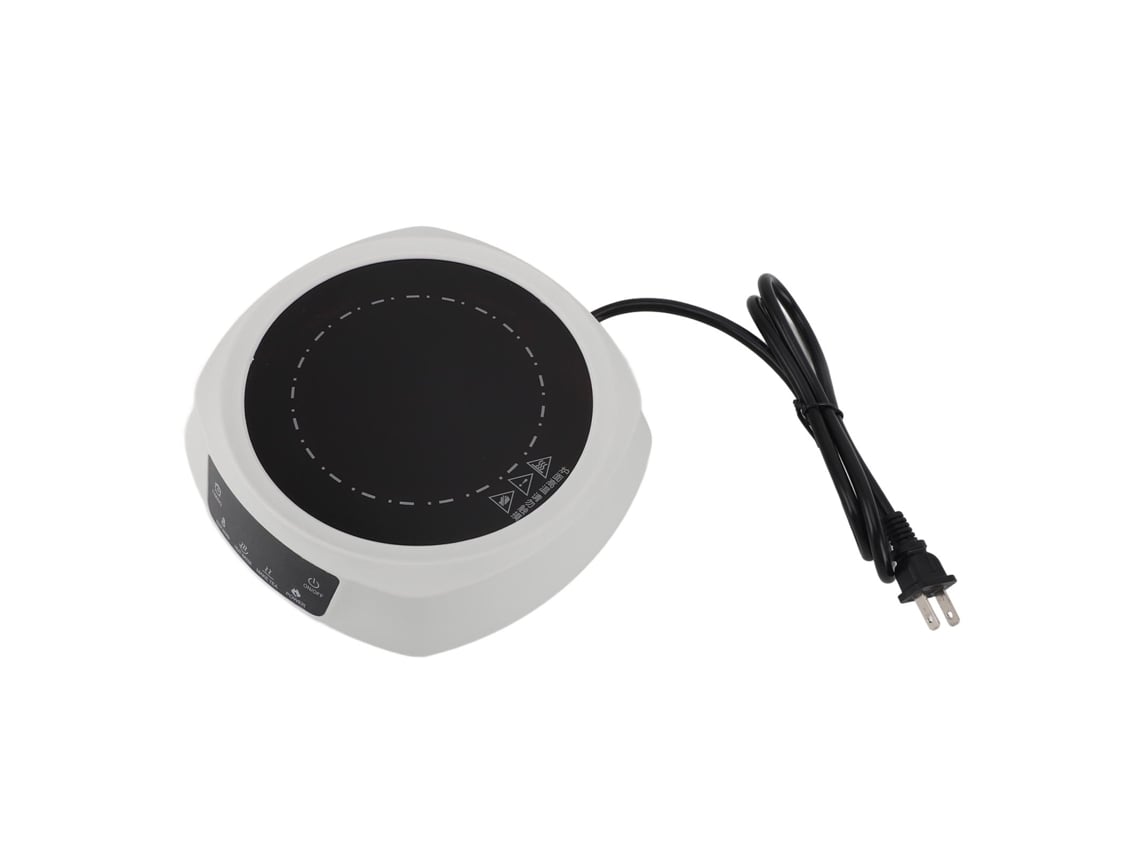 Mini estufa eléctrica de cerámica portátil de 800 W para hervir agua y preparar té y café.