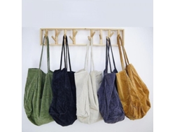 2026-bolsa Tote De Pana Para Mujer Con Capacidad Grande Y Bolsillo Interior, Casual Y Elegante Gris Oscuro