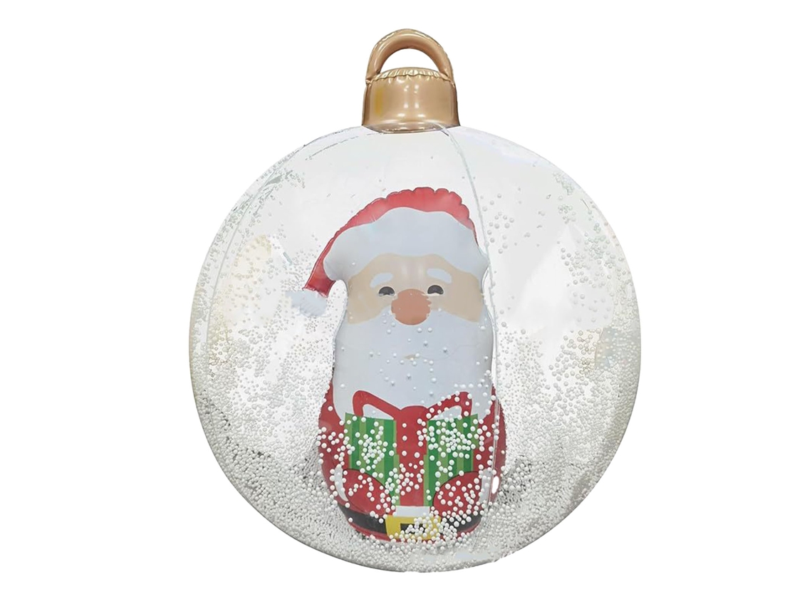 2026-bola De Navidad Gigante Inflable Con Luz, Decoración Navideña Exterior Iluminada