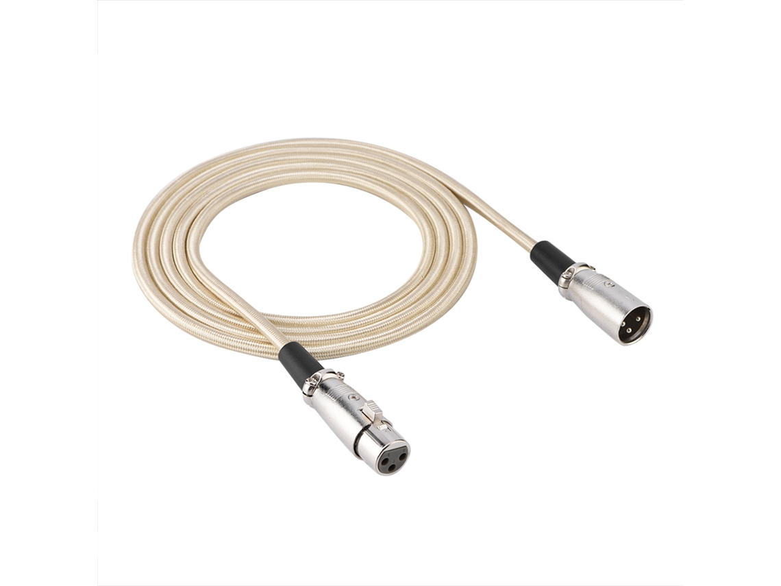 Cable De Audio Para Micrófono Xlr Macho De 3 Pines A Xlr Hembra, 3 Metros 9,8 Pies Para Diferentes Aplicações E Usos