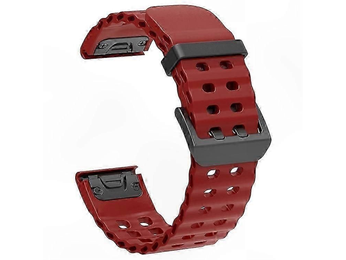 Pulsera Ocean Silicone con sistema de liberación rápida de 22 mm, compatible con relojes inteligentes y GPS de 47 mm. GOKOCO