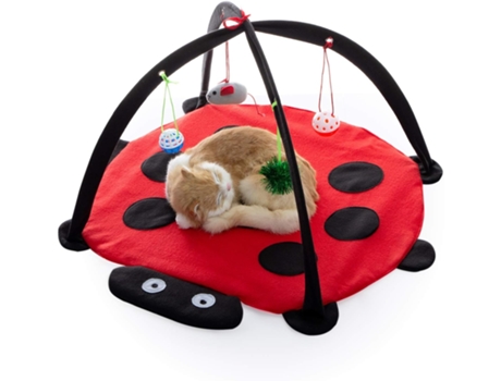 Set 1 * Papelera 4 * Juguete Bola Campana Ratón Pluma Gato Cachorro Alfombra Colchón ELKUAIE