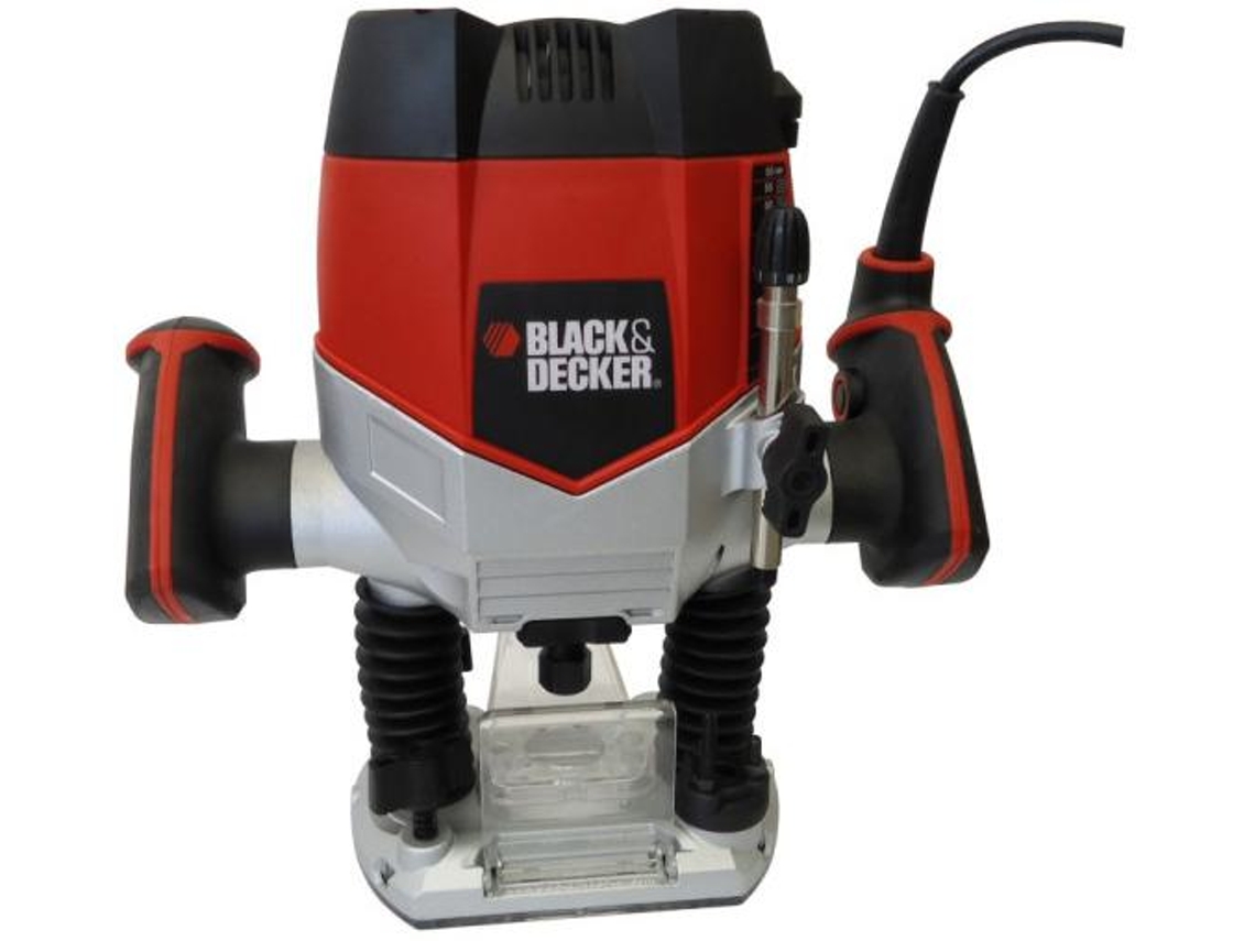 Fresadora BLACK+DECKER de 1200 W con accesorios