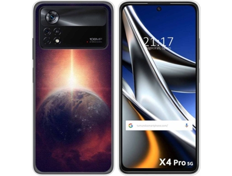 Carcasa para Xiaomi Poco X4 Pro 5G TUMUNDOSMARTPHONE Dibujos Tierra Multicolor
