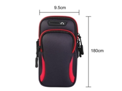 Estuche Deportivo Móvil Funda Brazo Impermeable Running Soporte Teléfonos 6.5 Pulgadas