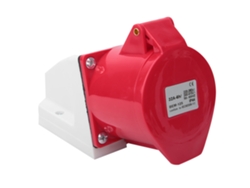 Conector de alimentación industrial Bem-125, 10 unidades, 5 orificios, IP44, 32 A, 220-380 V/240-415 V, resistente al agua.