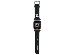 Pulsera Karl de goma 3D para Apple Watch 38/40/41 mm - negro KARL LAGERFELD