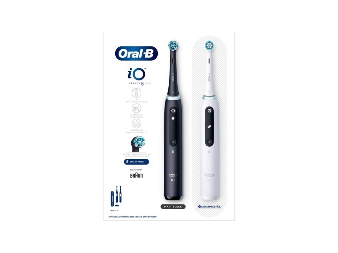Cepillo De Dientes Eléctrico Oral-b Io Series 5 Blanco/negro (2 Unidades)