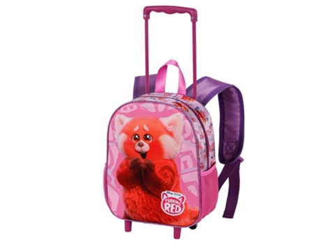 Red Yaay Mochila 3D con Ruedas Pequeña, Rosa