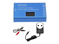 Cargador De Baterías Balanceado 2-4s, Comprobador De Voltaje Con Pantalla Digital, 100-240 V, Para Baterías De Litio, Enchufe Europeo.