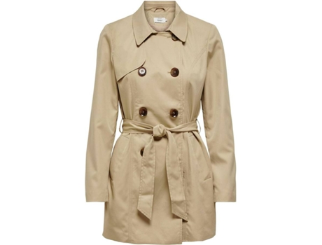 Abrigo ONLY Mujer (XL - Beige)