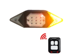Luz Trasera Para Bicicleta Con Control Remoto Inalámbrico, Carga Usb, Intermitente, 100 Lúmenes, Ipx4