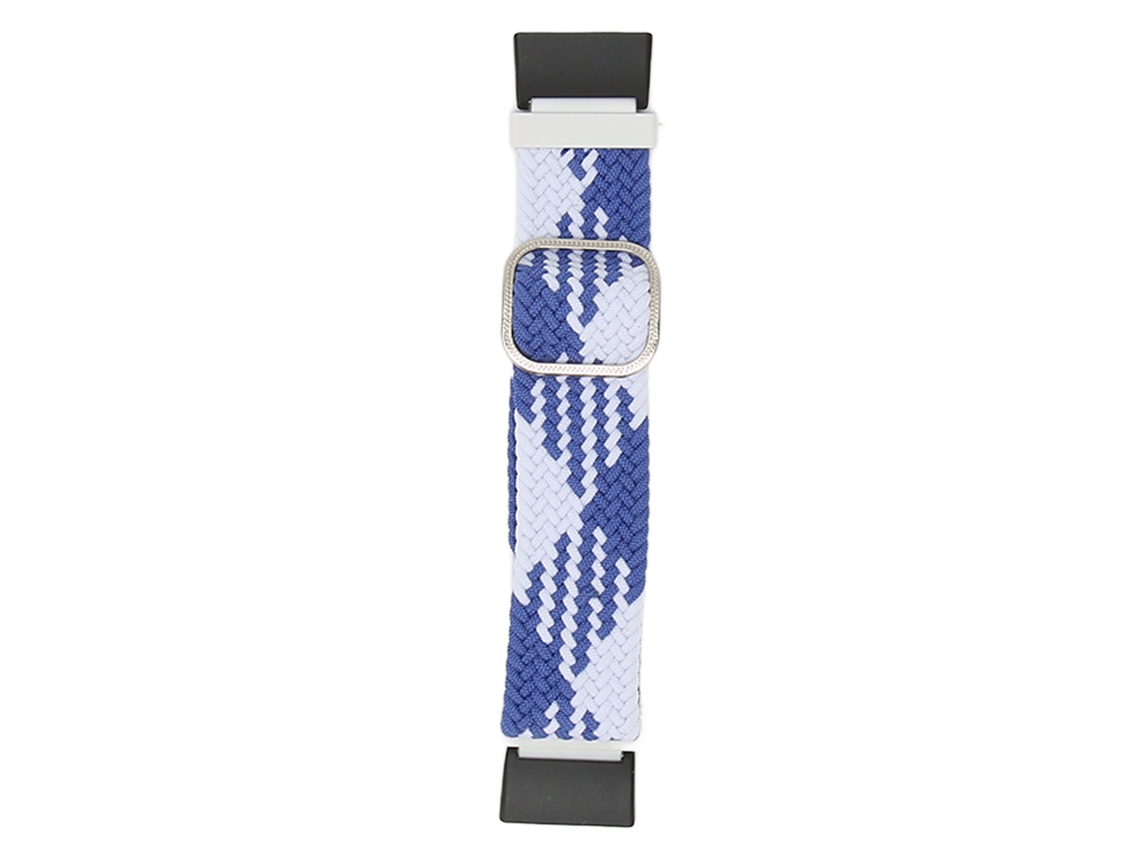 Correa Elástica Ajustable De Nailon Para Redmi Watch 2, Azul Y Blanco.