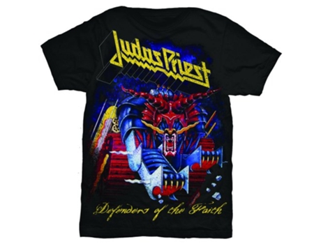 Camiseta ROCK OFF Judas Priest - Defenders Of The Faith Negro (Talla: S)
