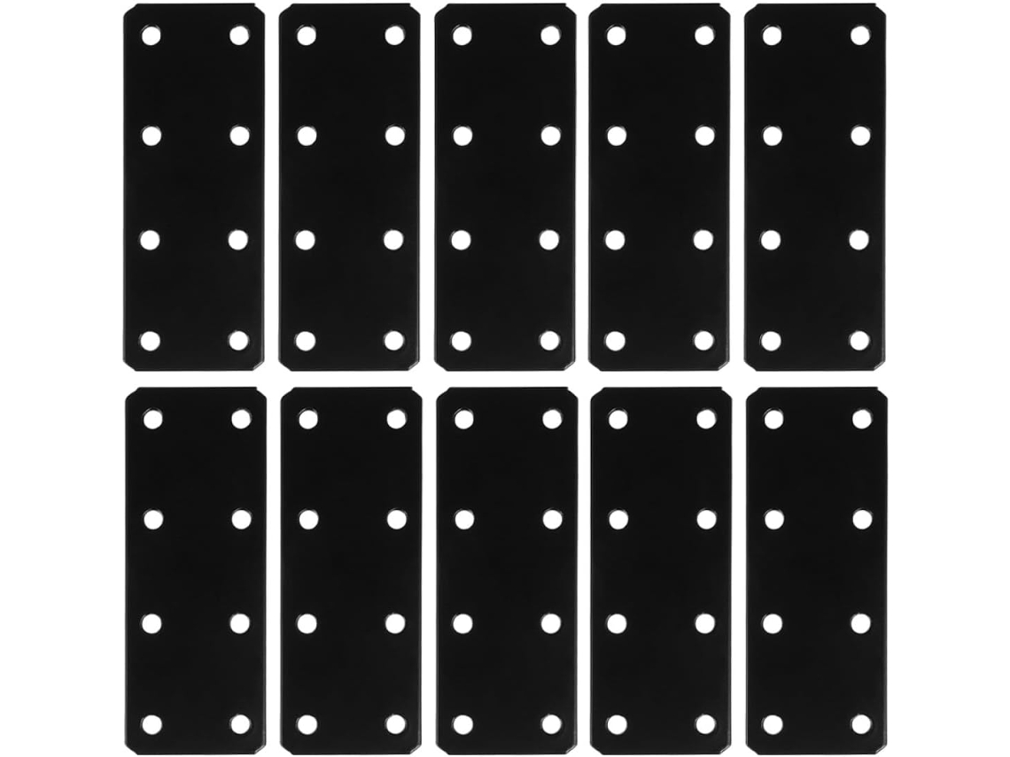 Soportes 12 Planos Madera Piezas 38x100 Mm Placa Metálica