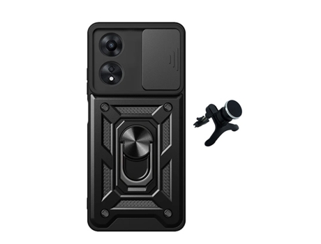 Funda Carro Military Defender Slide Window para Oppo Oppo A60 PHONECARE Resistente Negro