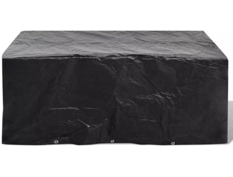 Funda muebles jardin VIDAXL Negro Plástico (180x140x90 cm)