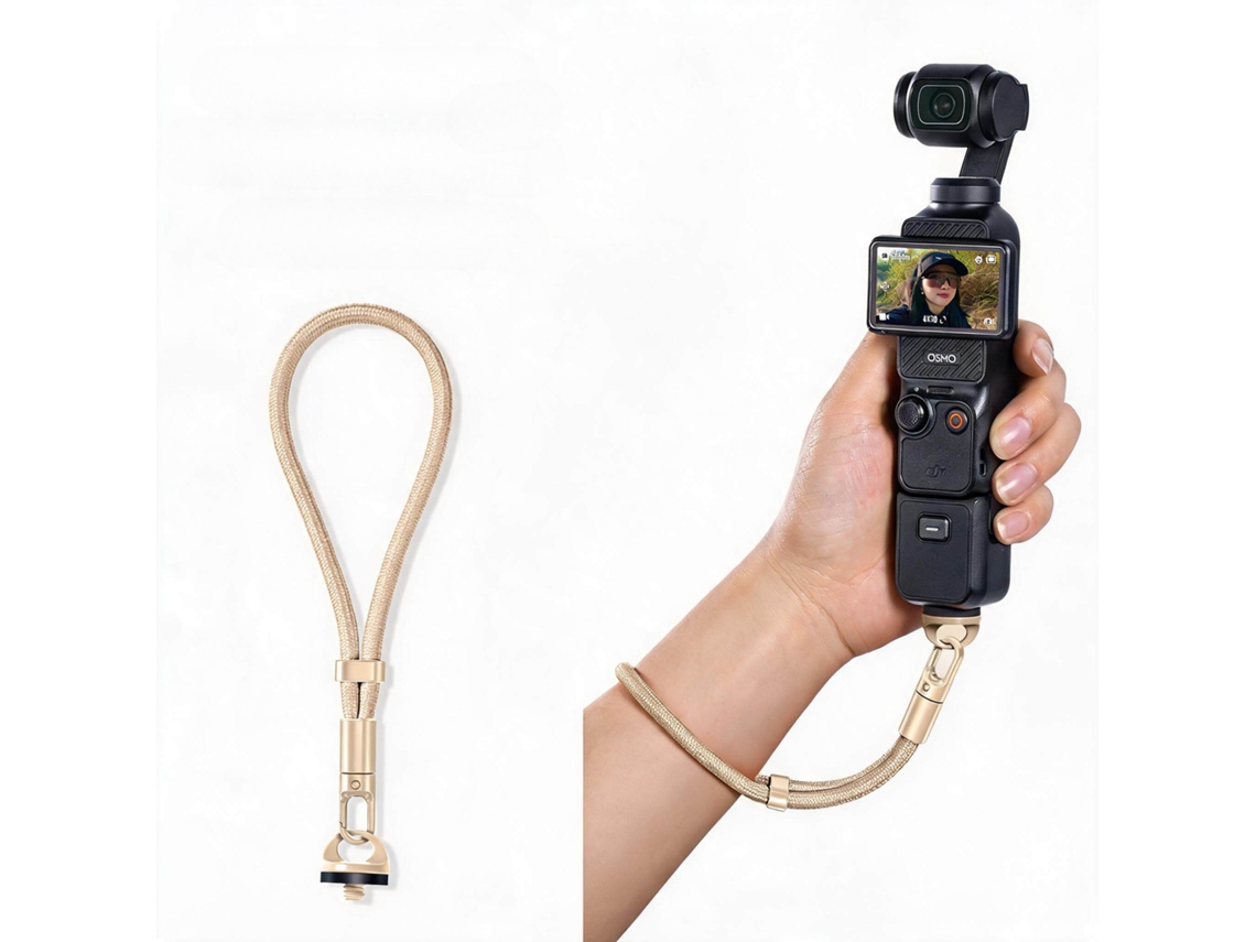 Cordón Antipérdida Henten Home Para Dji Osmo Pocket 3/4 Con Tornillos Para Cámara - Camel