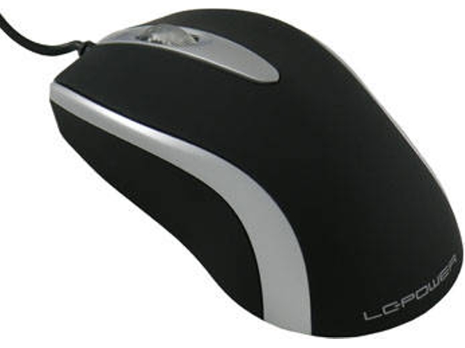 Ratón LC-POWER M709BS (Óptico - 1000 dpi - Negro)