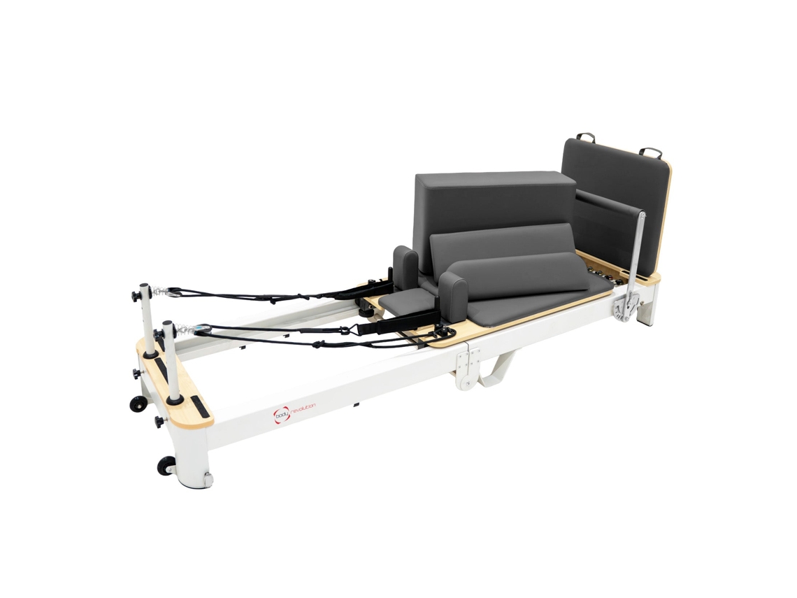 Reformer de Pilates - Monstershop - Plegable, aluminio, capacidad de peso de 200 kg, muelles ajustables, accesorios