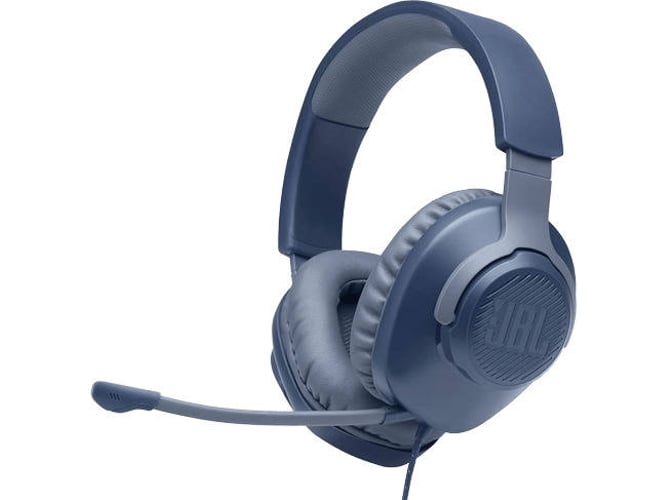Auriculares Gaming Con Cable JBL QUANTUM100BLU (Over Ear - Multiplataforma - Azul)
