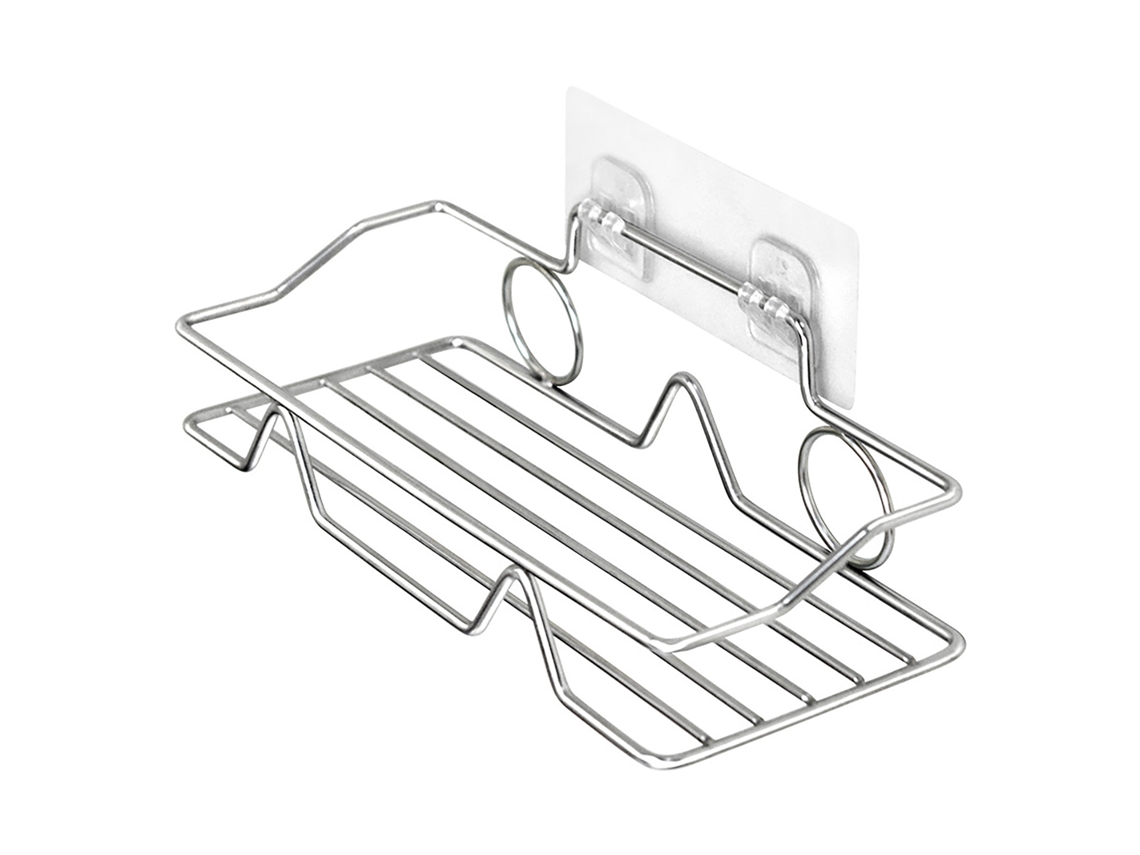Organizador De Baño De Acero Inoxidable Para Montaje En Pared, Estante Para Puerta De Ducha, Adhesivo Que No Deja Marcas.