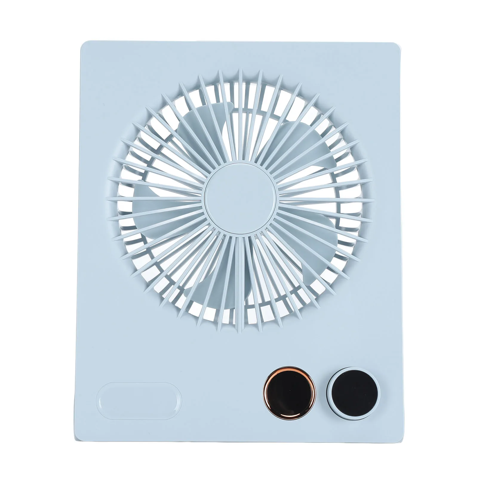 Ventilador De Escritorio Portátil Ultradelgado (azul) - Ventilador De Pie Plano Con Alimentación Por Batería