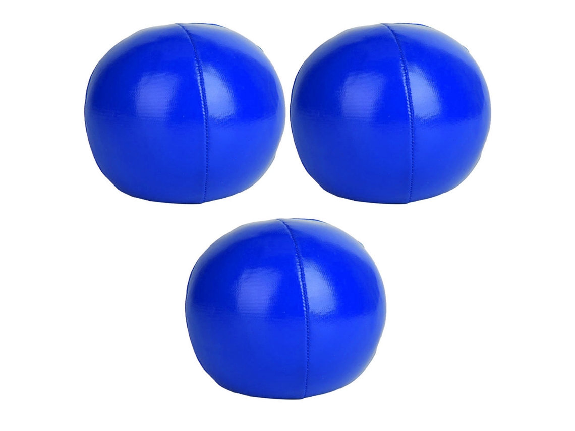 2026-3 Piezas Pelotas De Juggling De Pu Set De Espectáculo Para Principiantes Y Profesionales (azul)