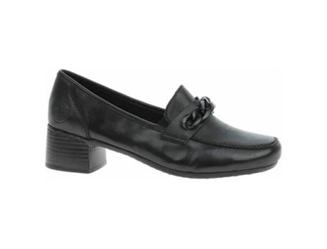 Mocasines de Mujer RIEKER Piel Negro (36)