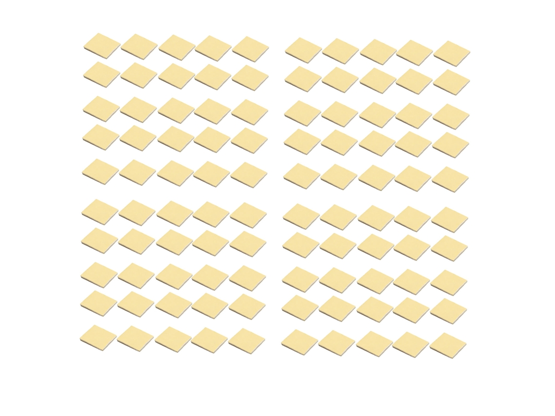 100 Unidades De Soportes Autoadhesivos Para Bridas De Cables Con Disco De Succión, Pe, Color Blanco Y Amarillo.