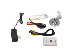 Microscopio Digital Hd De 25x-400x Con 8 Led Y Salida Av Para Tv, Enchufe Estadounidense 100-240v