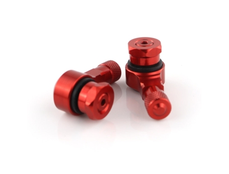 Vástagos de válvula de neumático sin cámara de rueda cnc de motocicleta[Rojo]