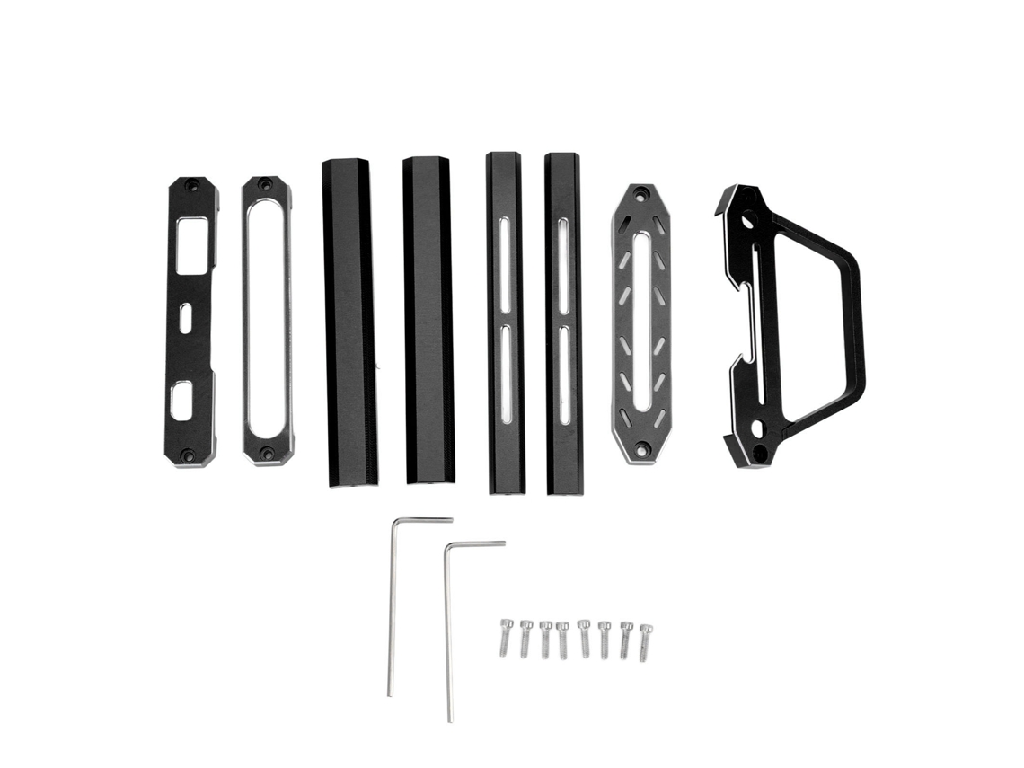 Soporte Protector De Transmisor De Metal Rc Superior E Inferior Para Noble Nb4 Negro