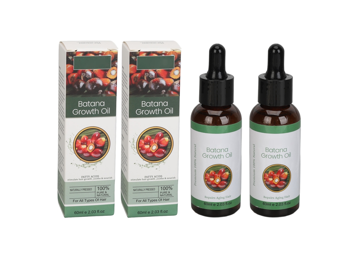 Sérum De Crecimiento Capilar Hidratante Nutritivo Fortalece Raíces Aceite Para Recrecimiento Pelo Más Grueso 60ml 2pcs