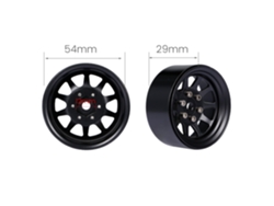 2 Llantas Beadlock De 1,9 Pulgadas De Aleación De Zinc Para Crawler Rc 1/10 Trx Axial Scx10 D90 Hsp Redcat