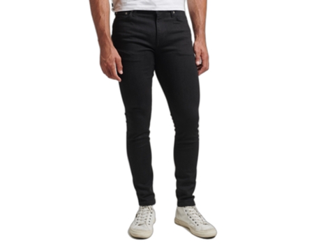 Pantalones Vaqueros para Hombre SUPERDRY (30x32 - Algodón - Negro)