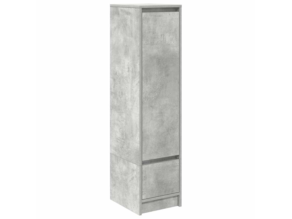 Maison Exclusive - Aparador Alto Gris Hormigón 29,5x34x119,5 Cm Madera Ingeniería
