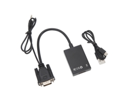 Adaptador convertidor de interfaz multimedia de alta definición para cable VGA 1080p HD