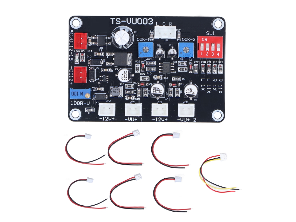 Placa Controladora De Medidor Vu Ajustable, Panel Retroiluminado, Módulo Amplificador De Db De 100 Ma
