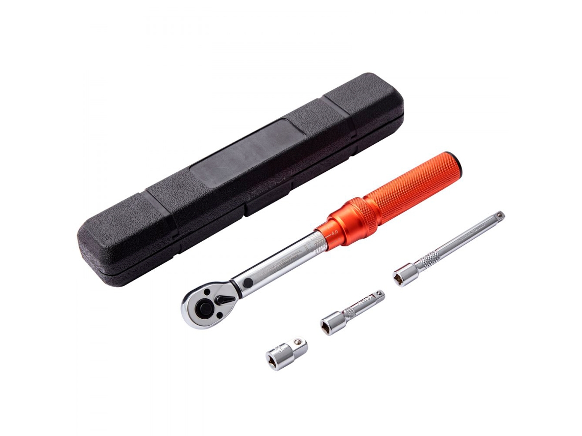 Llave dinamométrica ajustable de 1/4" 14-110 Nm con estuche Tekmaquinas